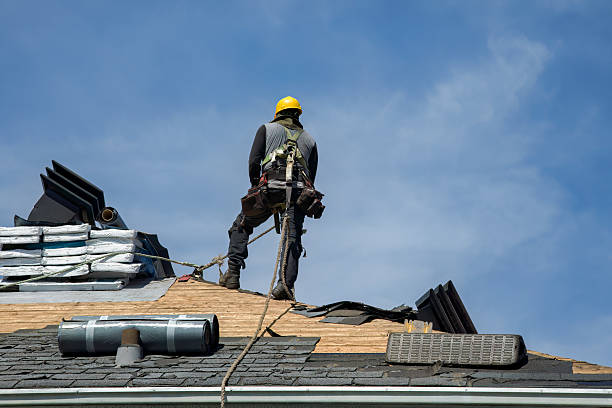 Professional Roof Replacement technician working in Marbury, MD